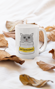 Anti-Depressant Cat Mug