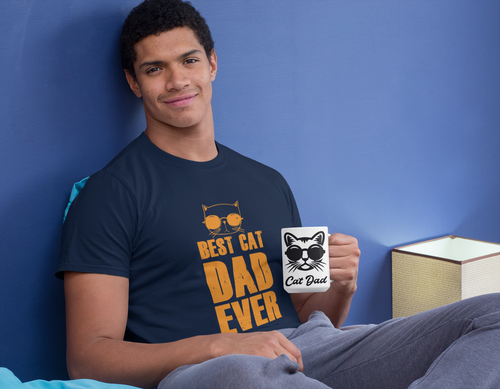 Best Cat Dad Ever | Cat Dad T-Shirt
