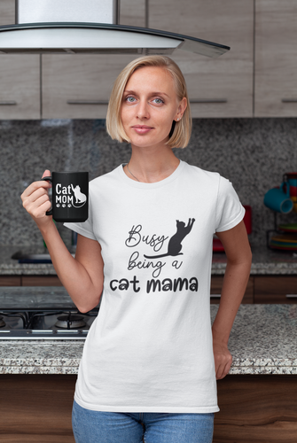 Busy Being A Cat Mama | Cat Mom Shirt