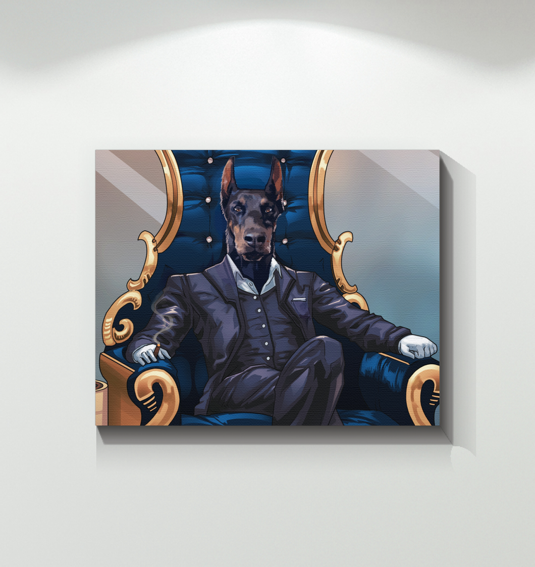 The Boss | Modern Custom Pet Canvas