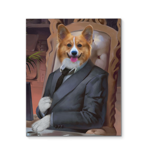 The Businessman | Modern Pet Canvas